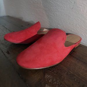Banana Republic Pink Suede Mules / Open Back Shoes - Size 7.5